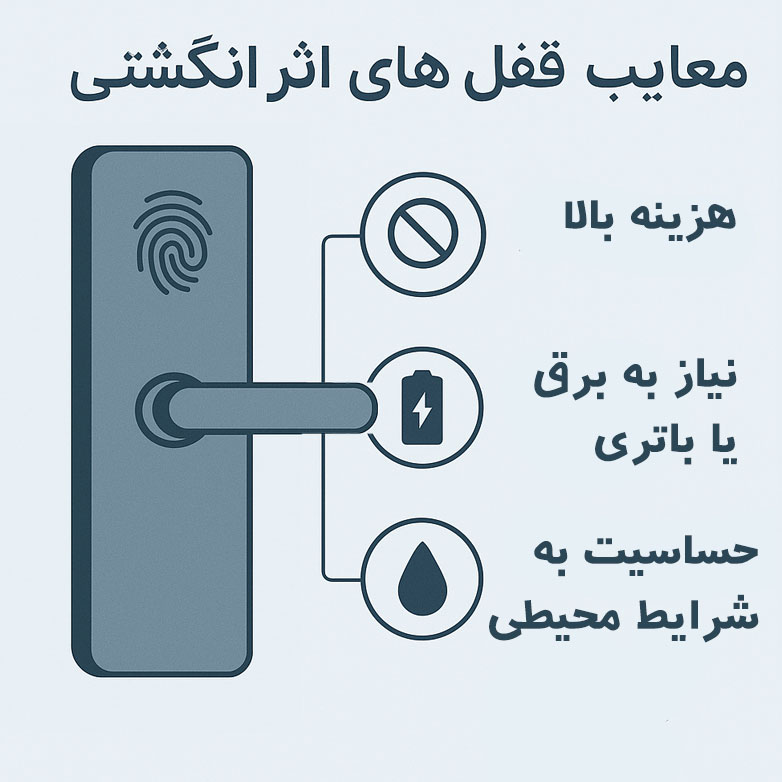 معایب قفل درب اثر انگشتی