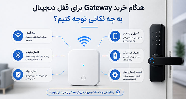 هنگام خرید Gateway برای قفل دیجیتال به چه نکاتی توجه کنیم؟