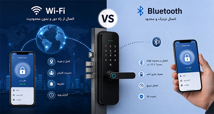 تفاوت Wi-Fi و Bluetooth در قفل دیجیتال